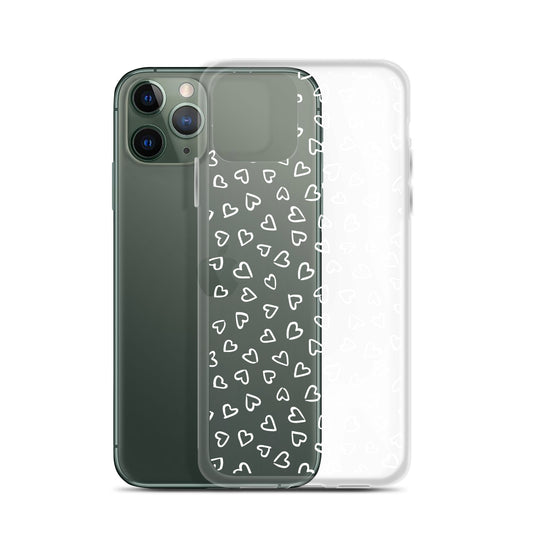 Clear Case for iPhone® Hearts